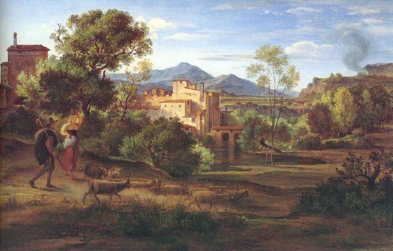 Olivier, Johann Heinrich Ferdinand Italian Landscape oil painting image